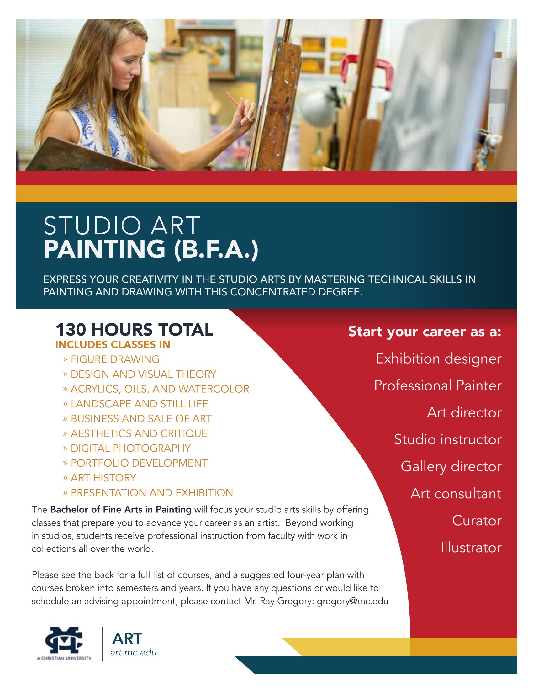 Painting, B.F.A. Flyer