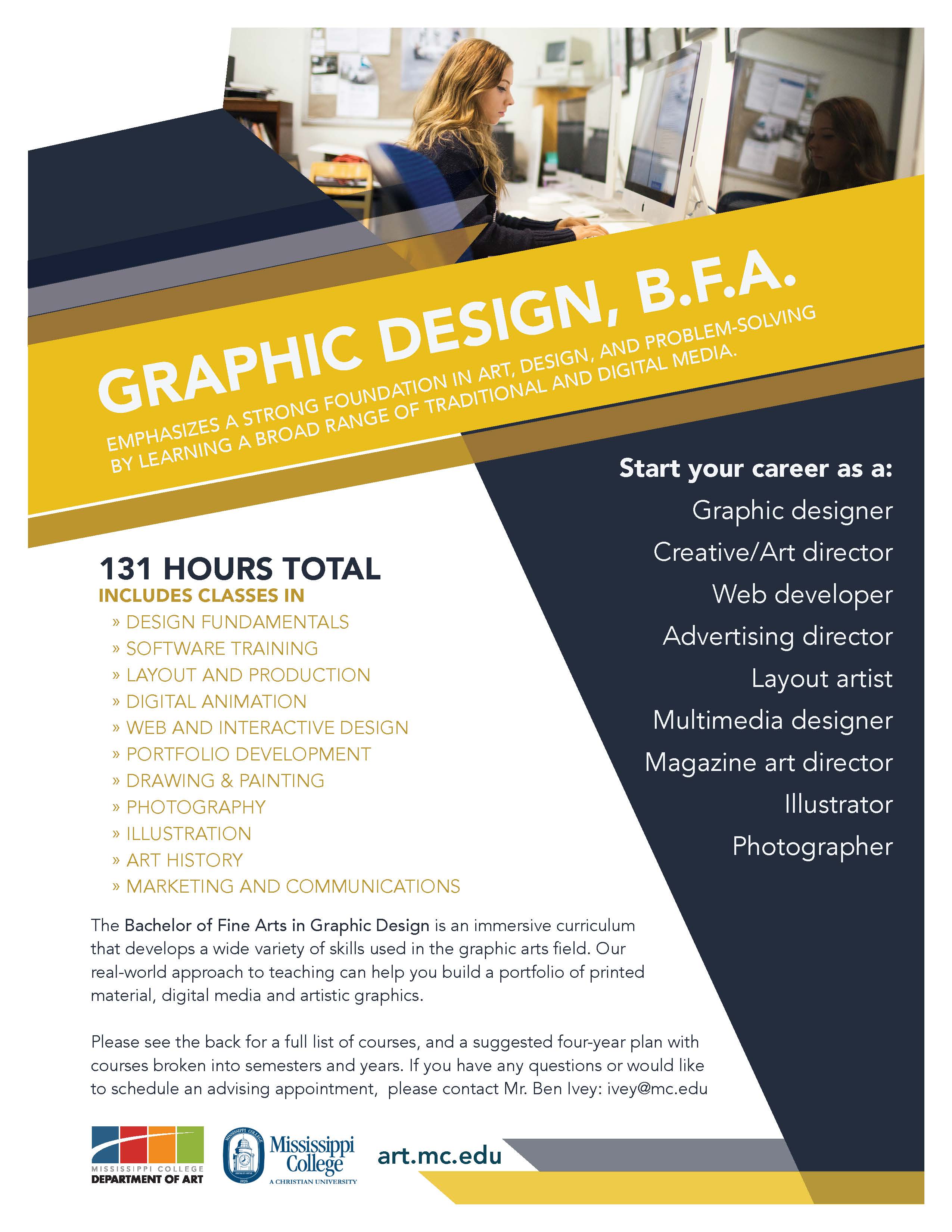 Graphic Design, B.F.A. Flyer