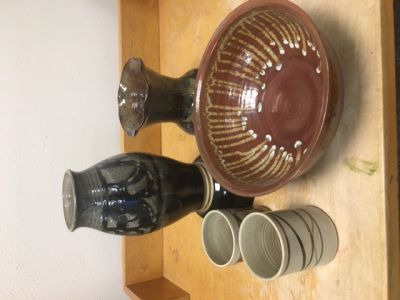 Photo of finished ceramics. 